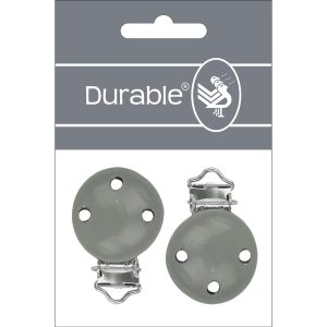 Shop de Durable houten speenclip rond voor stijlvolle en veilige speenkoorden. Stevig houten design, ideaal voor DIY babyaccessoires en handgemaakte cadeaus.