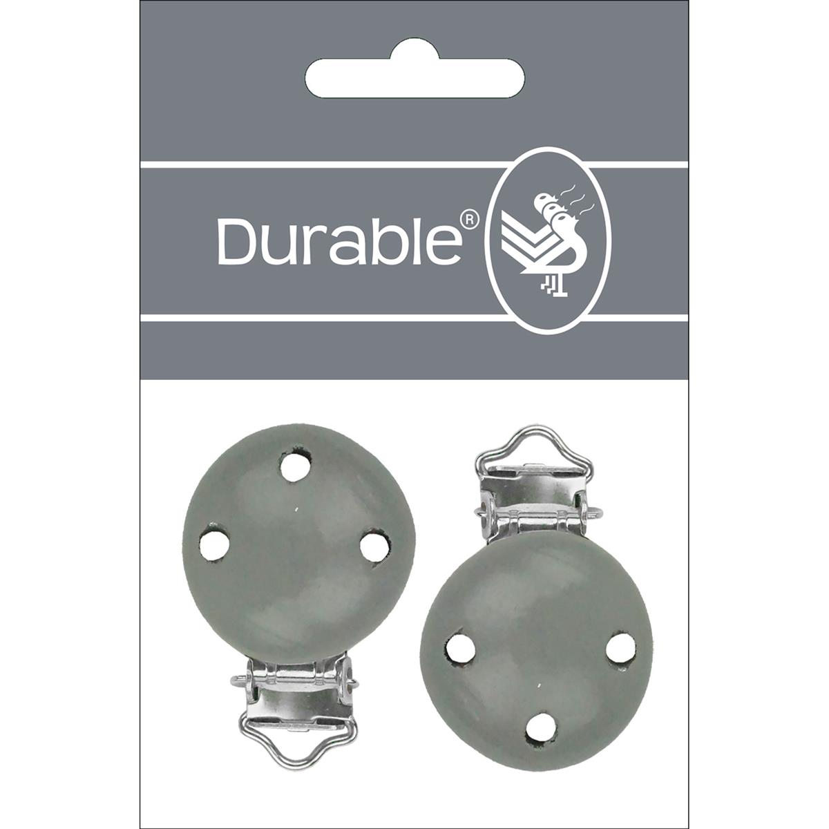 Shop de Durable houten speenclip rond voor stijlvolle en veilige speenkoorden. Stevig houten design, ideaal voor DIY babyaccessoires en handgemaakte cadeaus.