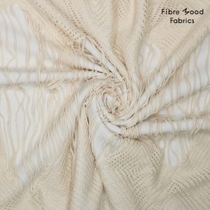 Stof voor Fibre Mood model Jax kopen? Kies deze crocheted stof met franjerand met OEKO-TEX Standard 100 certificering.
