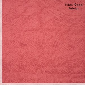 Stof voor Fibre Mood model Kaori kopen? Kies deze badstof met ingeweven patroon in de kleur terracotta met OEKO-TEX Standard 100 certificering.