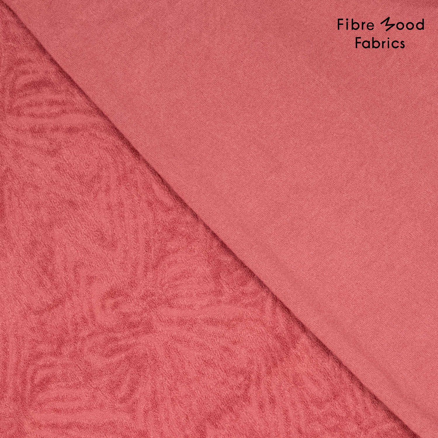 Stof voor Fibre Mood model Kaori kopen? Kies deze badstof met ingeweven patroon in de kleur terracotta met OEKO-TEX Standard 100 certificering.