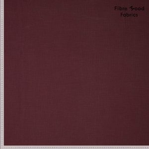 Naai het Fibre Mood model Storm met deze zachte woven cotton slub double gauze in dark bordeaux. Comfortabele kwaliteit met een mooie, natuurlijke uitstraling.