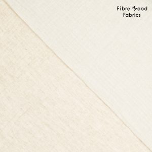 Stof voor Fibre Mood model Kaori kopen? Kies deze hydrofiele stof in de kleur licht beige met OEKO-TEX Standard 100 certificering.