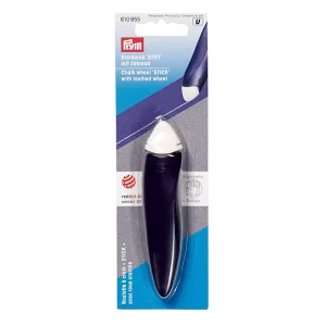 Het krijtradeerwiel Stick uit de Prym Ergonomics-serie is een handig hulpmiddel voor het nauwkeurig markeren van patronen en naailijnen op vrijwel alle stoffen