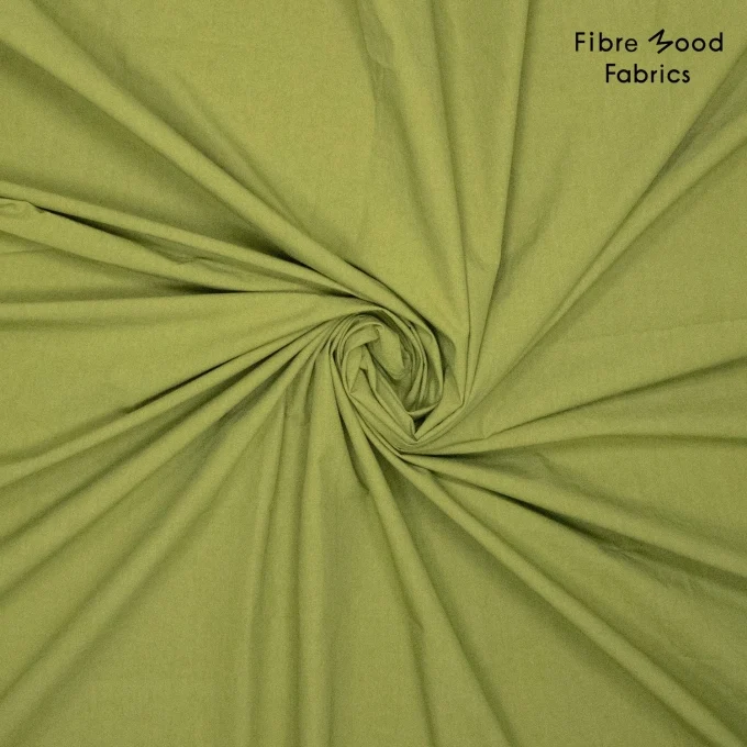 Deze stone washed poplin wordt gebruikt voor Fibre Mood model Elinor en is duurzaam gemaakt volgens de OEKO-TEX Standard 100.