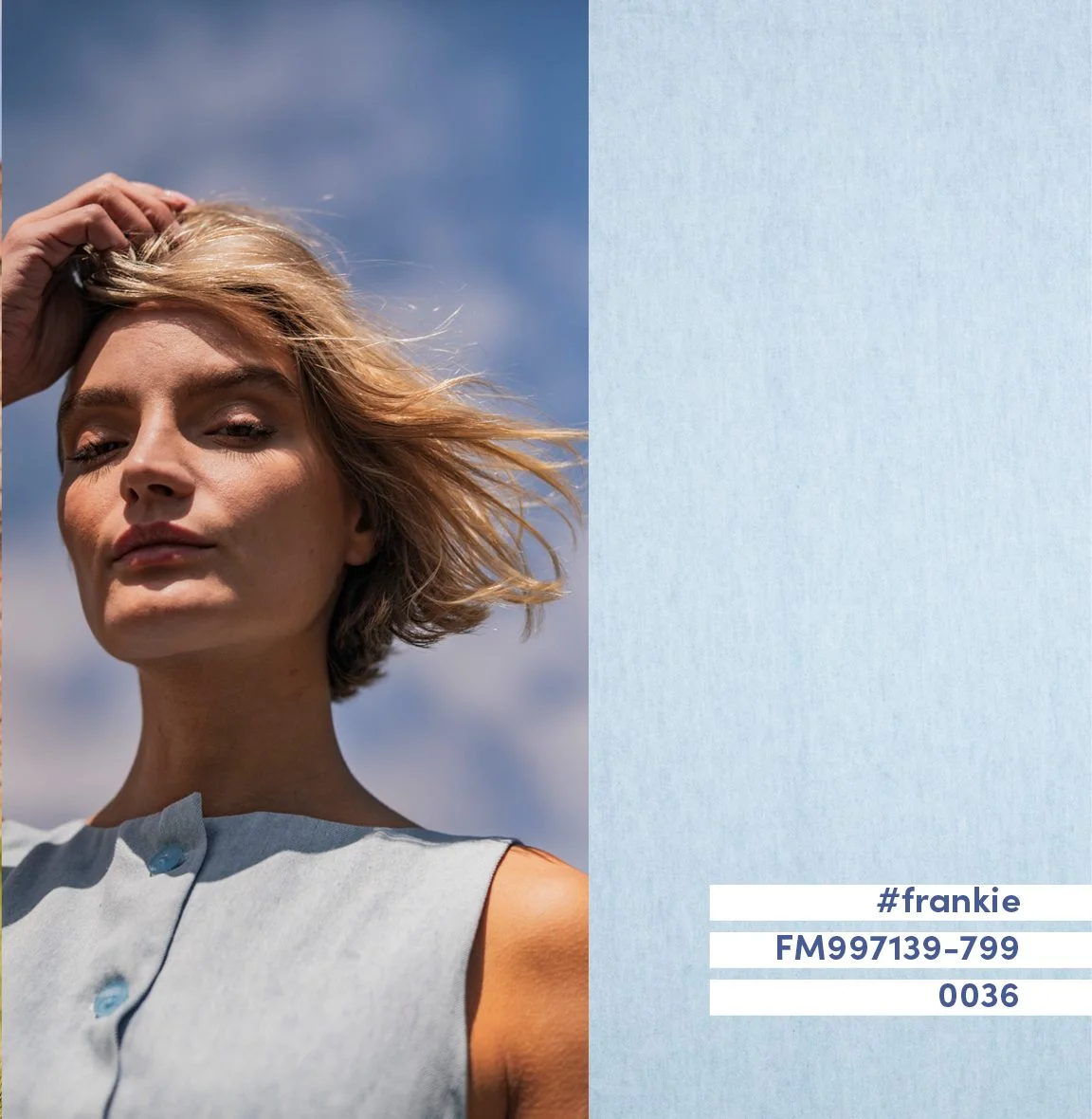 Ontdek Fibre Mood Frankie FM997139-799. Een duurzame geweven denim van biologisch katoen en hennep. Perfect voor broeken, jasjes, rokken, jurken en overshirts