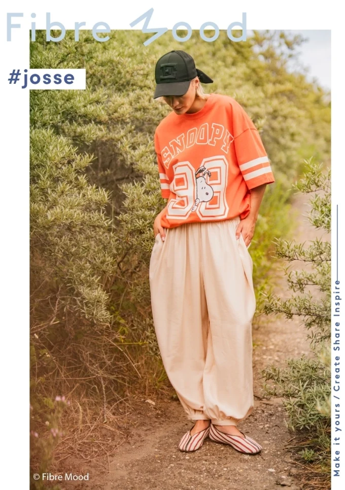 Ontdek Fibre Mood Josse FM792419-611. Een soepel vallende geweven stof van viscose en polyester met Tencel™-finish. Ideaal voor jurken, blouses, rokken en broeken.