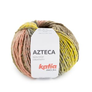 Katia Azteca heeft prachtige gemêleerde kleuren en maken ieder project uniek. Geschikt voor het breien of haken van een trui, vest, sjaal of muts.