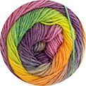 Ontdek Concept Silky Lace Rainbow, een elegante mix van merinowol en zijde met een lange kleurverloopcyclus die vloeiende en harmonieuze overgangen creëert