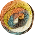Ontdek Concept Silky Lace Rainbow, een elegante mix van merinowol en zijde met een lange kleurverloopcyclus die vloeiende en harmonieuze overgangen creëert