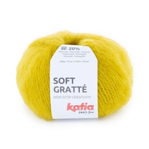Katia Soft Gratté is een acryl-polyamide garen met een licht pluizig effect. Het garen is superlicht van gewicht en geschikt voor vesten, truien en sjaal.