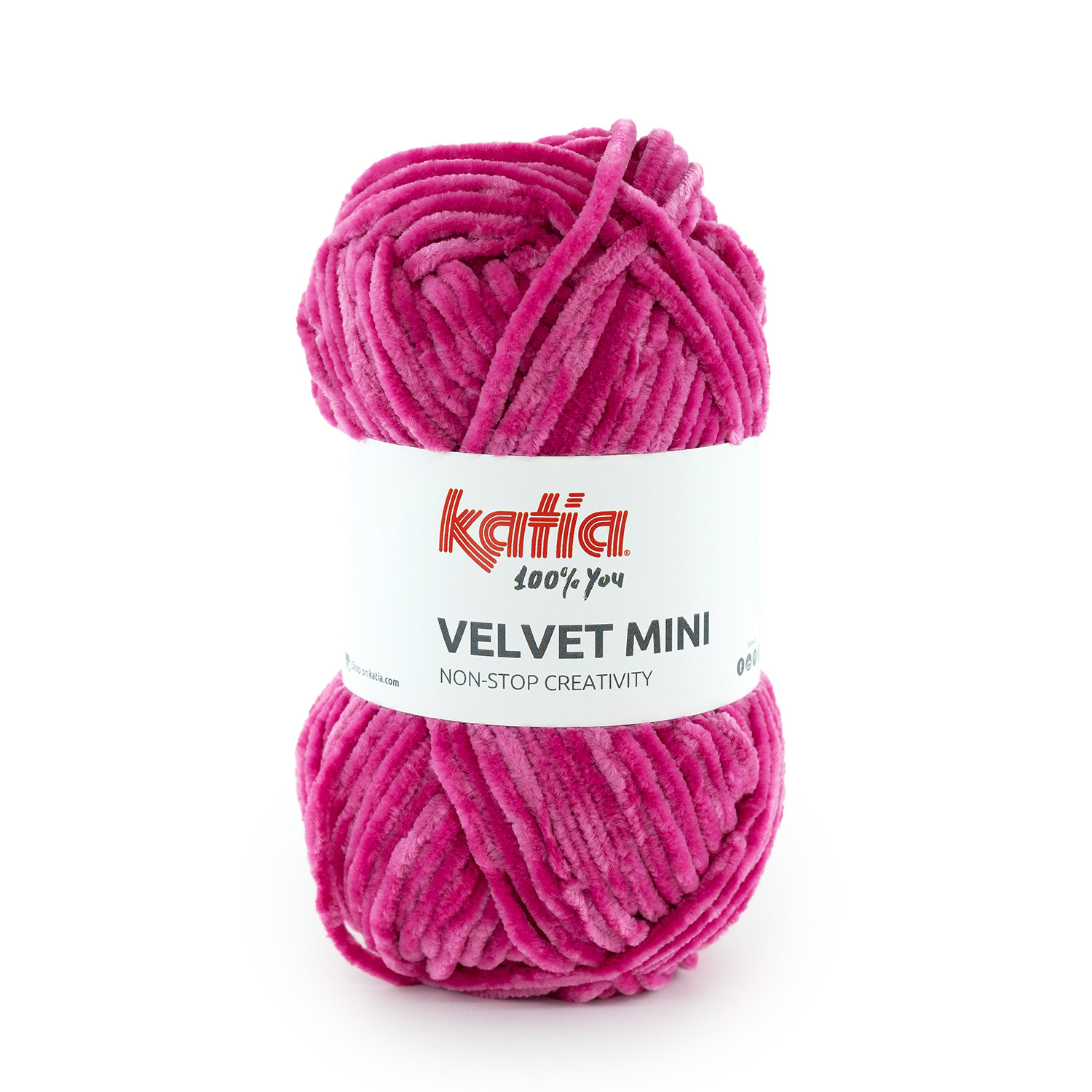 Dompel jezelf onder in de zachte en schattige wereld van Katia Velvet Mini! Dit chenille garen, van uitzonderlijke kwaliteit en levendige kleuren, biedt een unieke brei ervaring