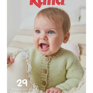 Ontdek Katia Baby 118 met 29 lieve breipatronen voor baby’s. Brei rompertjes, jasjes, dekentjes en accessoires met Katia garens.