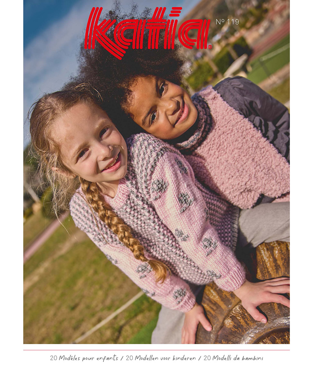 Ontdek Katia Kinderen 119 met 20 vrolijke brei- en haakpatronen voor meisjes en jongens. Comfortabele truien, jassen en accessoires.
