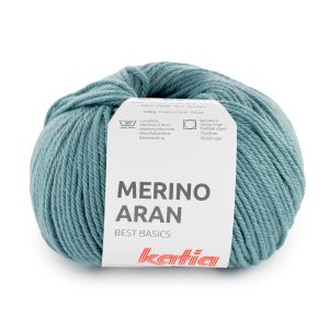 Katia Merino Aran is gemaakt van Merino wol en acryl. Het garen is sterk, zacht en fijn om mee te breien of haken. Bestel online=snel geleverd