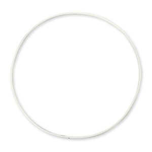 Ring metaal wit - 80 cm