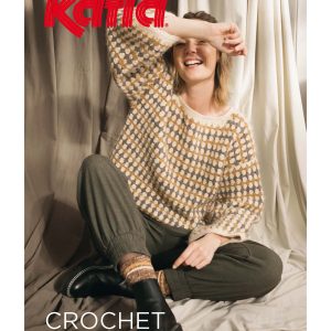 Ontdek Katia Crochet 124 met 21 dames haakpatronen voor truien, vesten, poncho’s, capes en accessoires. Haak kleurrijke projecten vol structuur.